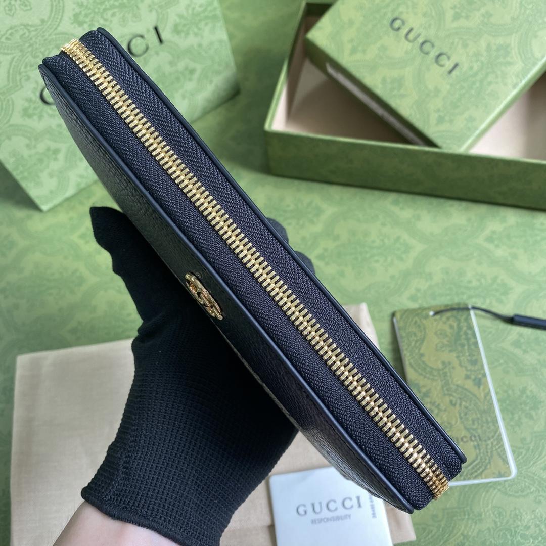 Gucci GG Marmont Zip Around Wallet(19-10-3.5cm)    - EUR FASHION