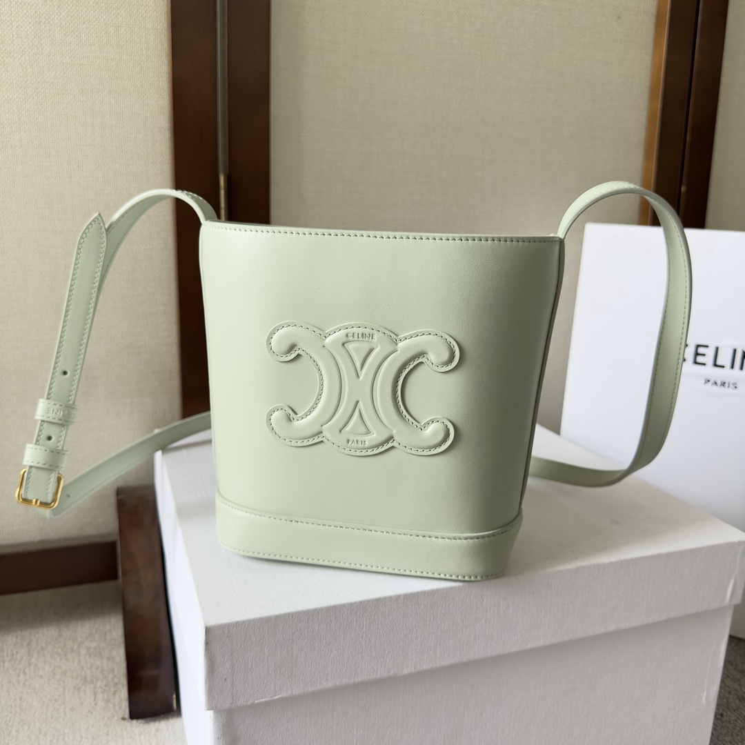 Celine Mini Bucket Cuir Triomphe In Smooth Calfskin  - EUR FASHION