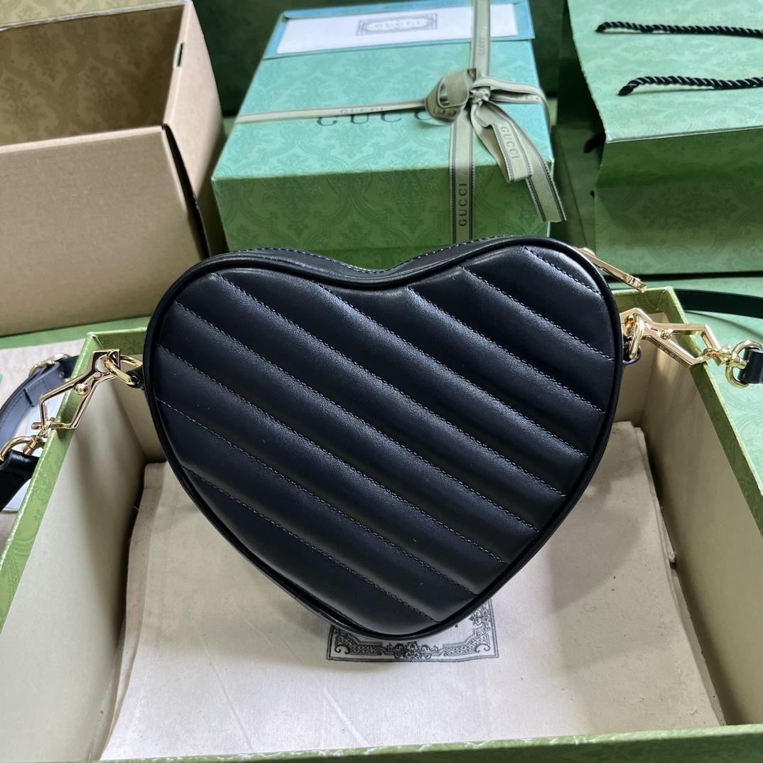 Gucci Interlocking G Mini Heart Shoulder Bag - EUR FASHION