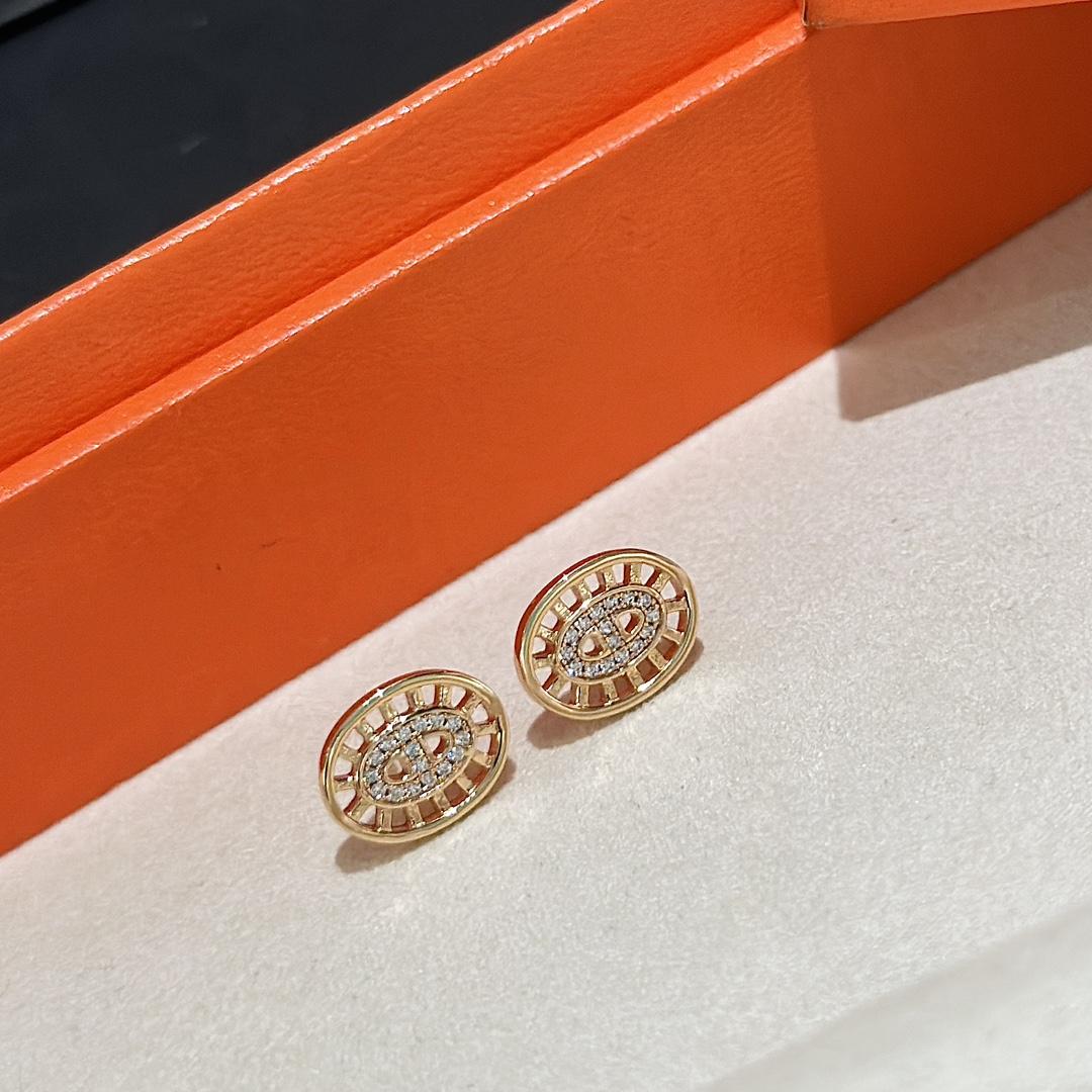 Hermes Chaine D'ancre Divine Stud Earrings - EUR FASHION