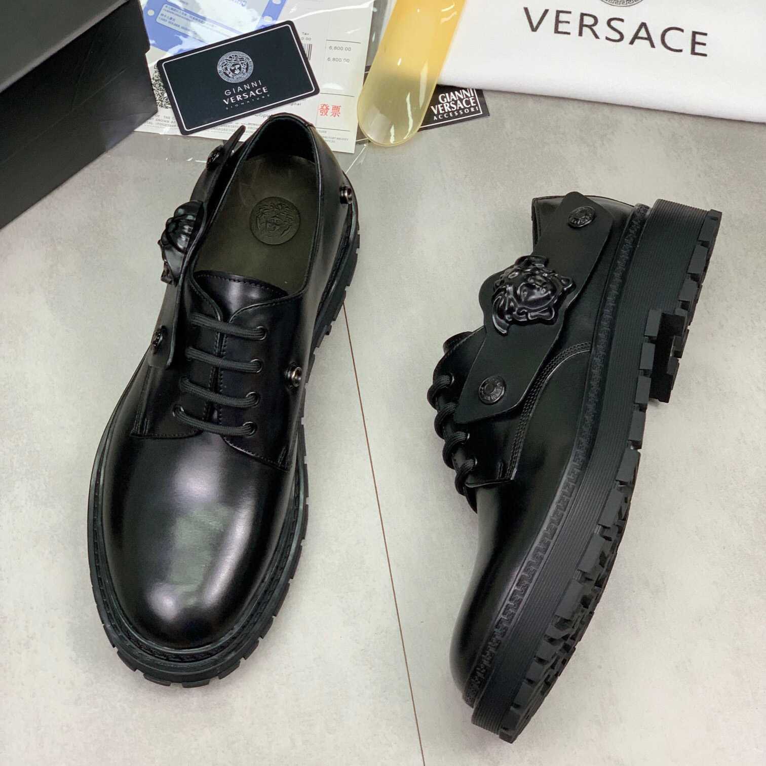 Versace Medusa Head-motif Derby Shoes - EUR FASHION