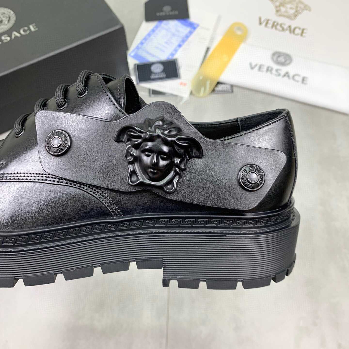 Versace Medusa Head-motif Derby Shoes - EUR FASHION