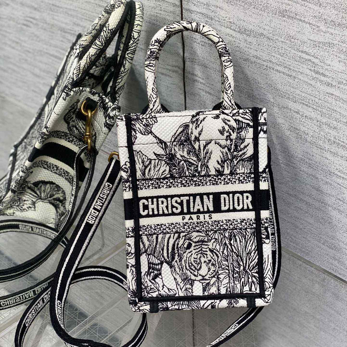 Dior Mini Dior Book Tote Phone Bag - EUR FASHION