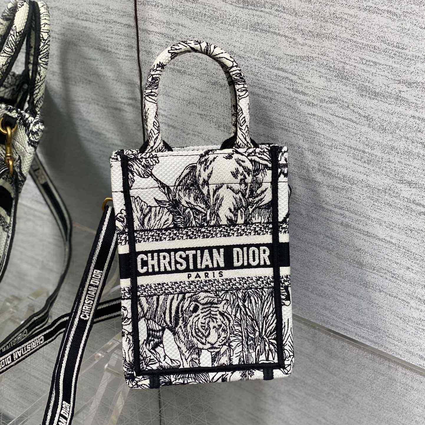 Dior Mini Dior Book Tote Phone Bag - EUR FASHION