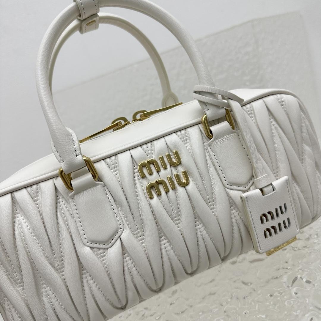 Miu Miu Arcadie Matelassé Nappa Leather Bag - EUR FASHION