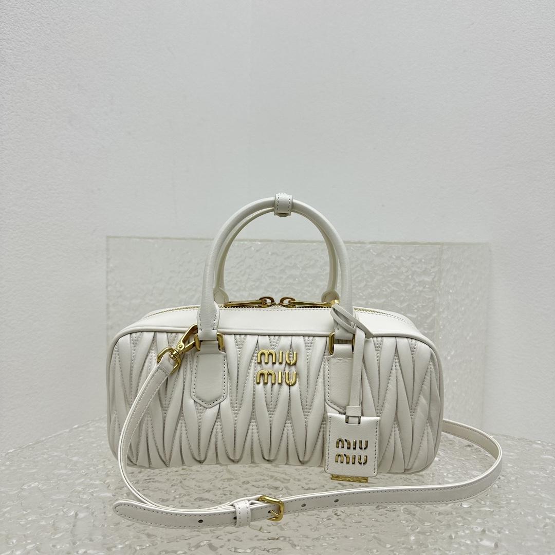 Miu Miu Arcadie Matelassé Nappa Leather Bag - EUR FASHION