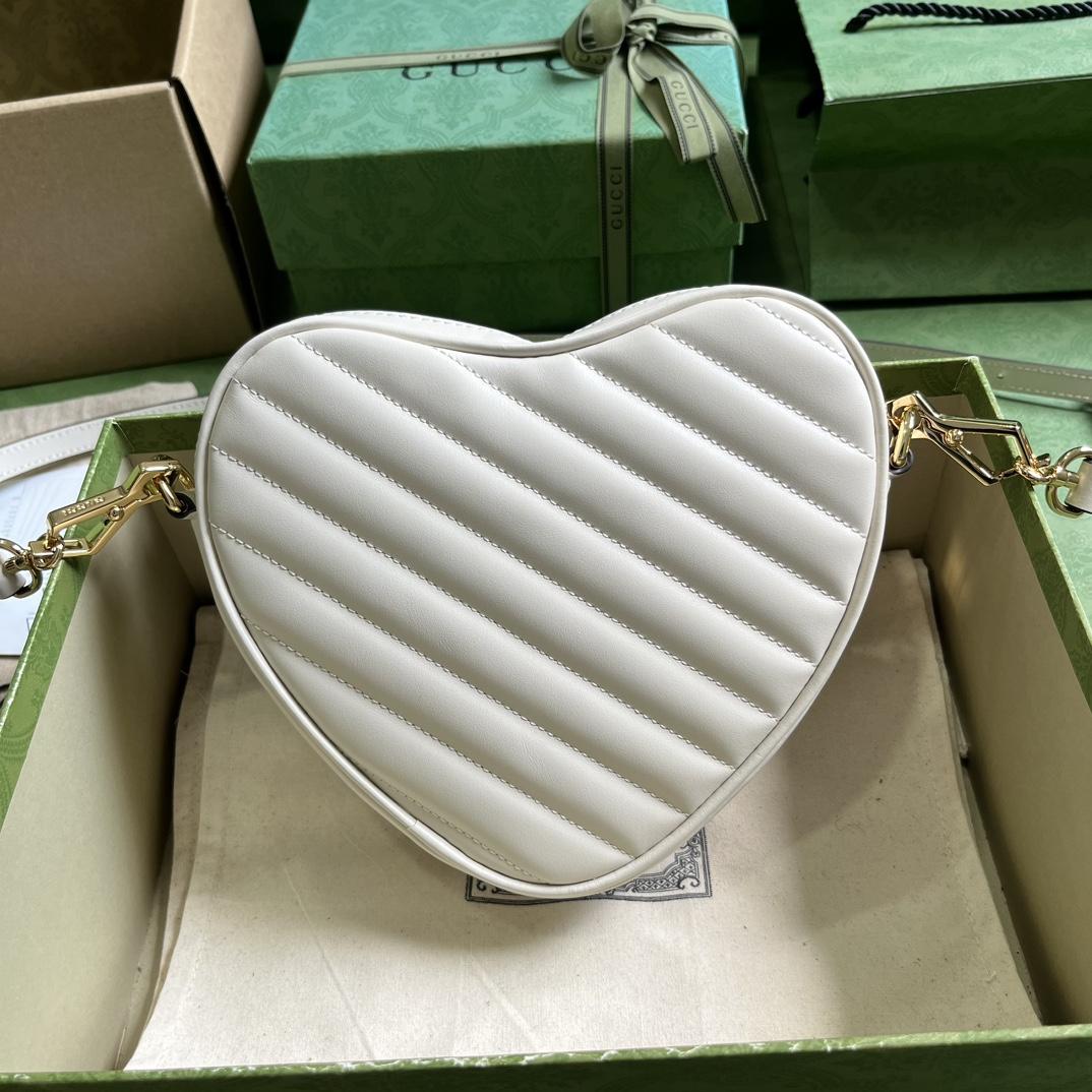 Gucci Interlocking G Mini Heart Shoulder Bag - EUR FASHION