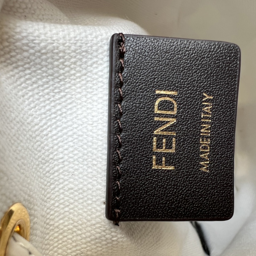 Fendi Mon Tresor White Canvas FF Mini Bag - EUR FASHION