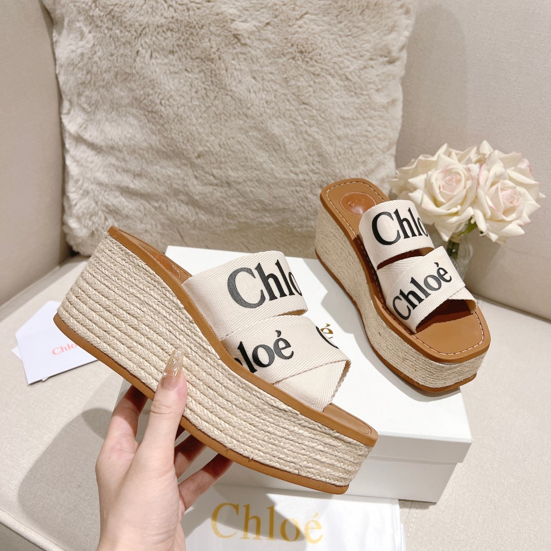 Chloe Woody Wedge Espadrille - EUR FASHION