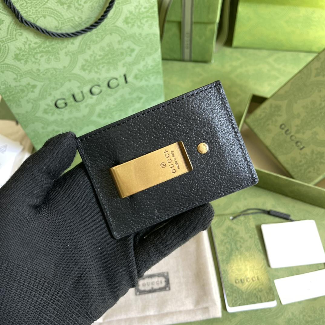 Gucci GG Marmont Leather Money Clip  (10-7CM) - EUR FASHION