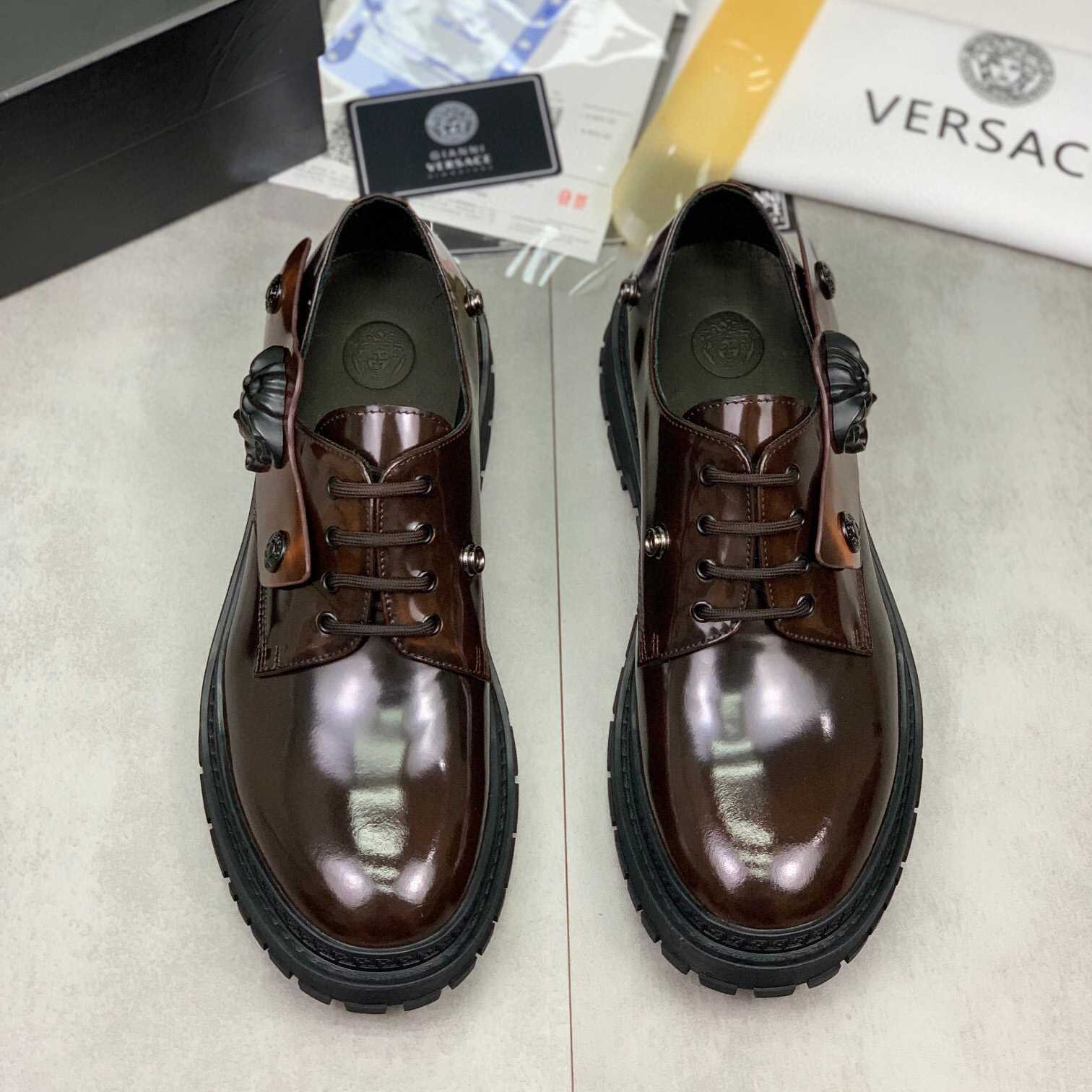 Versace Medusa Head-motif Derby Shoes - EUR FASHION