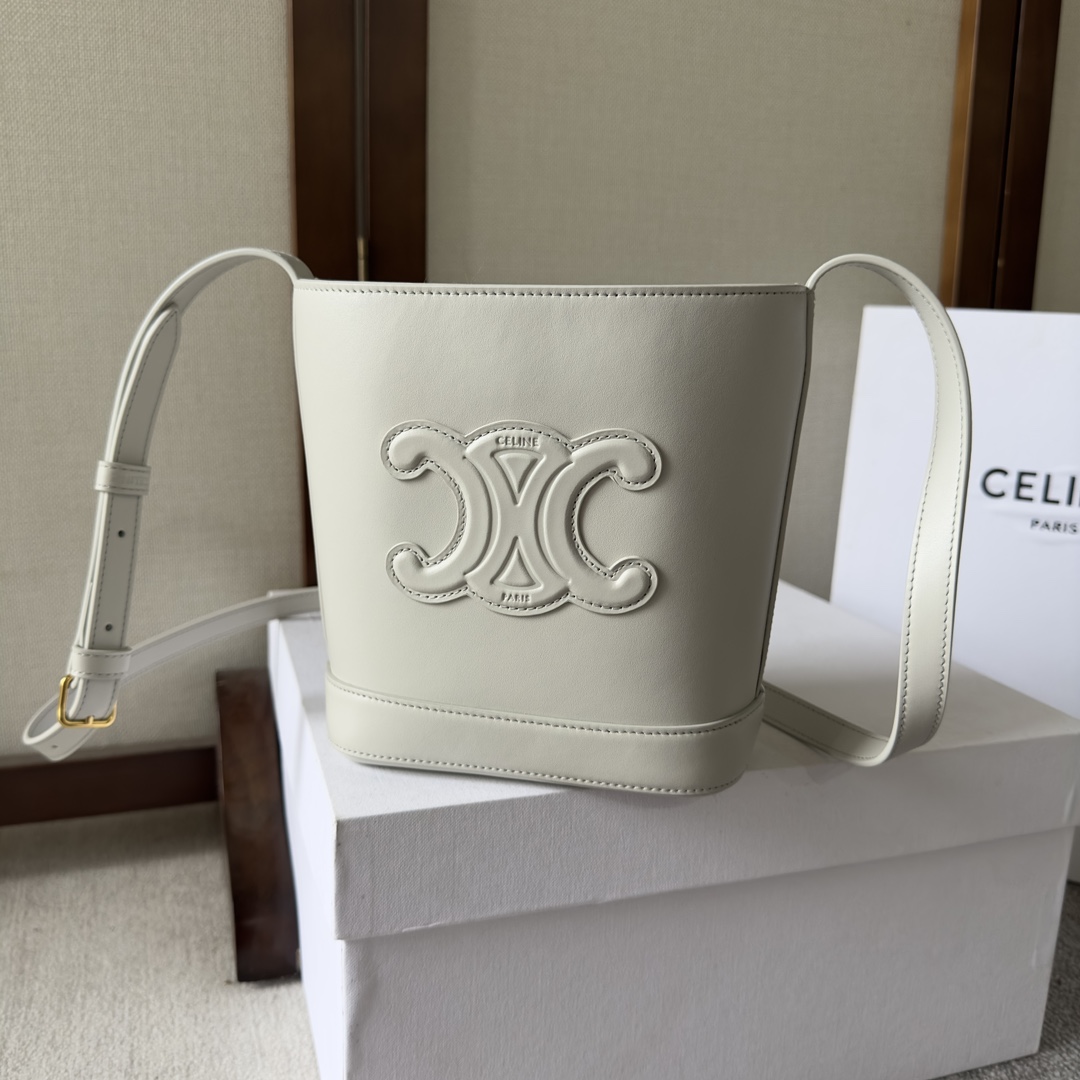 Celine Mini Bucket Cuir Triomphe In Smooth Calfskin  - EUR FASHION