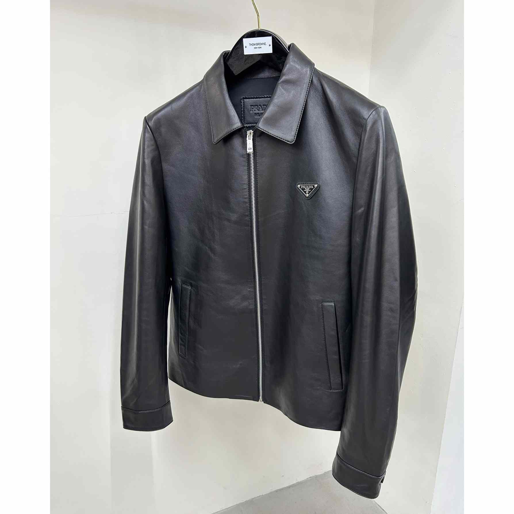 Prada Nappa Leather Blouson Jacket - EUR FASHION