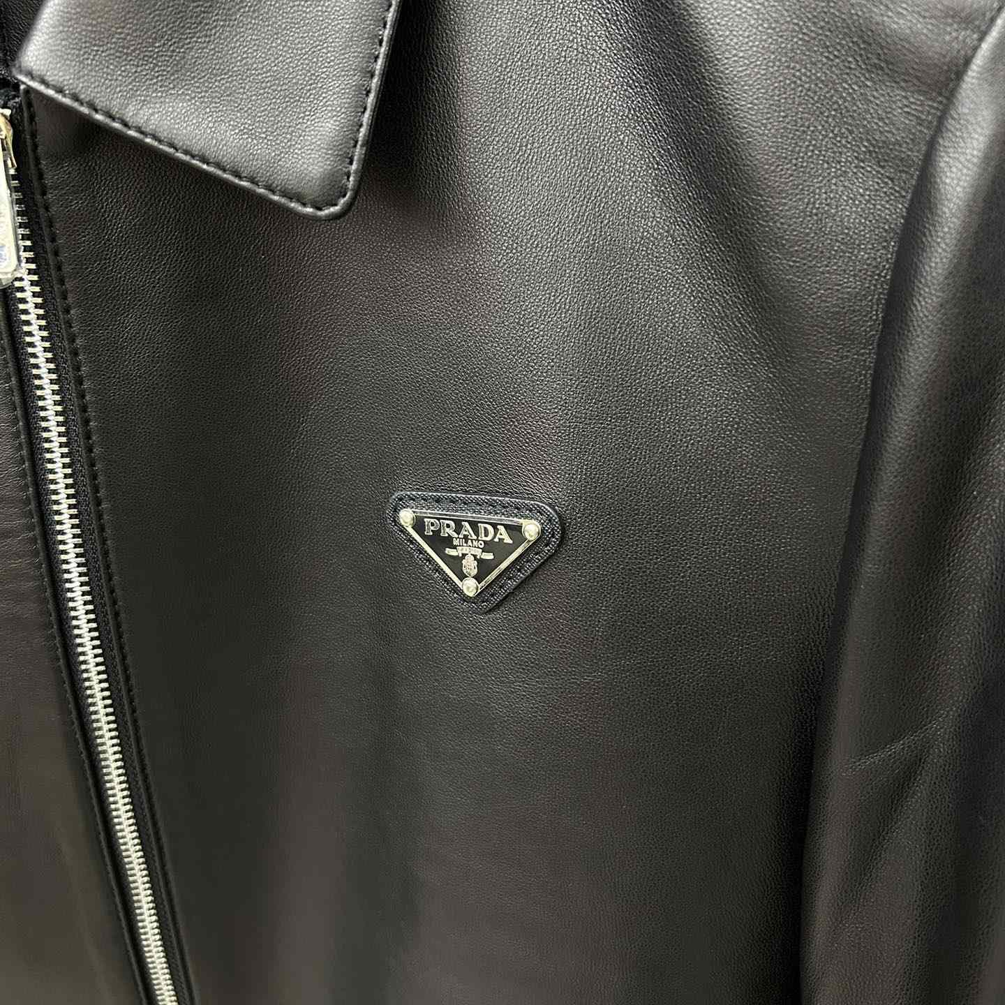 Prada Nappa Leather Blouson Jacket - EUR FASHION