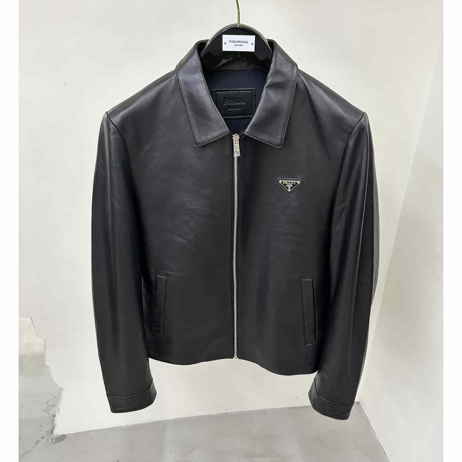 Prada Nappa Leather Blouson Jacket - EUR FASHION