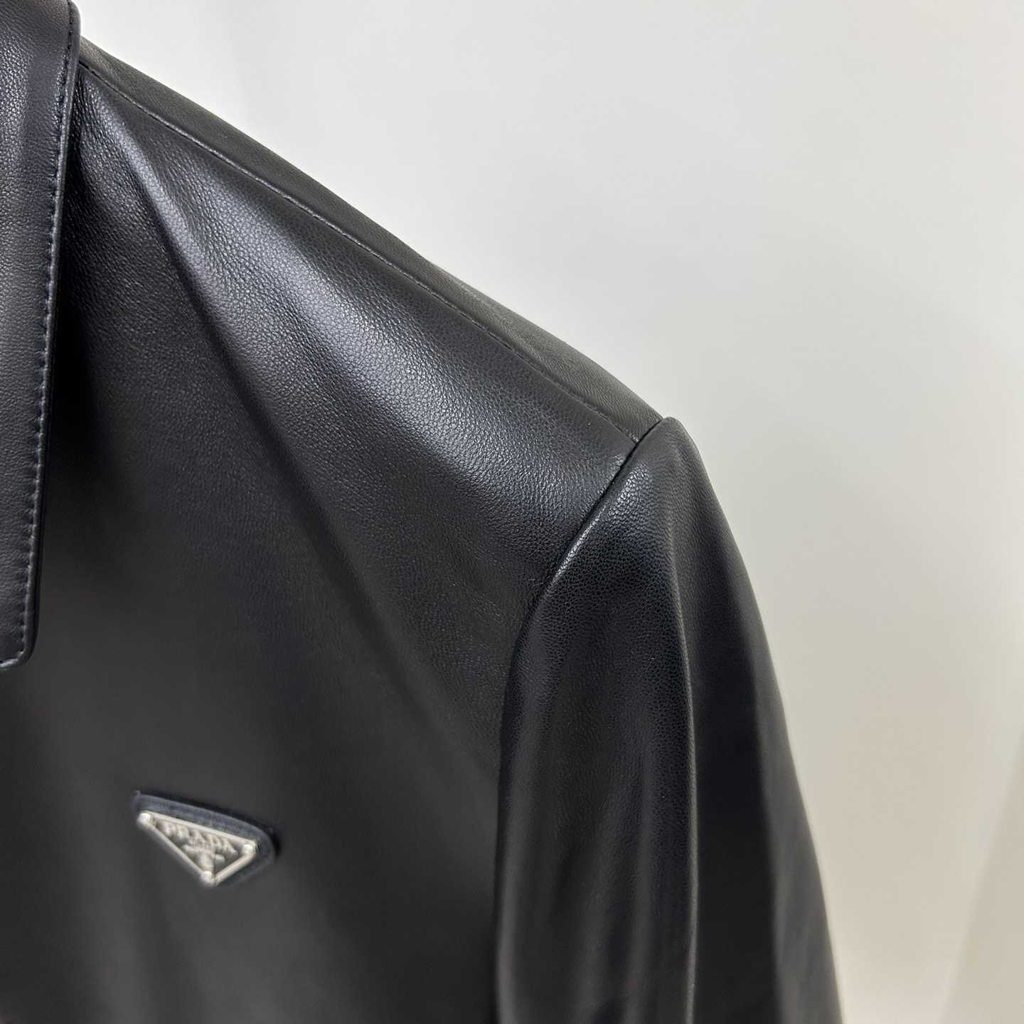 Prada Nappa Leather Blouson Jacket - EUR FASHION