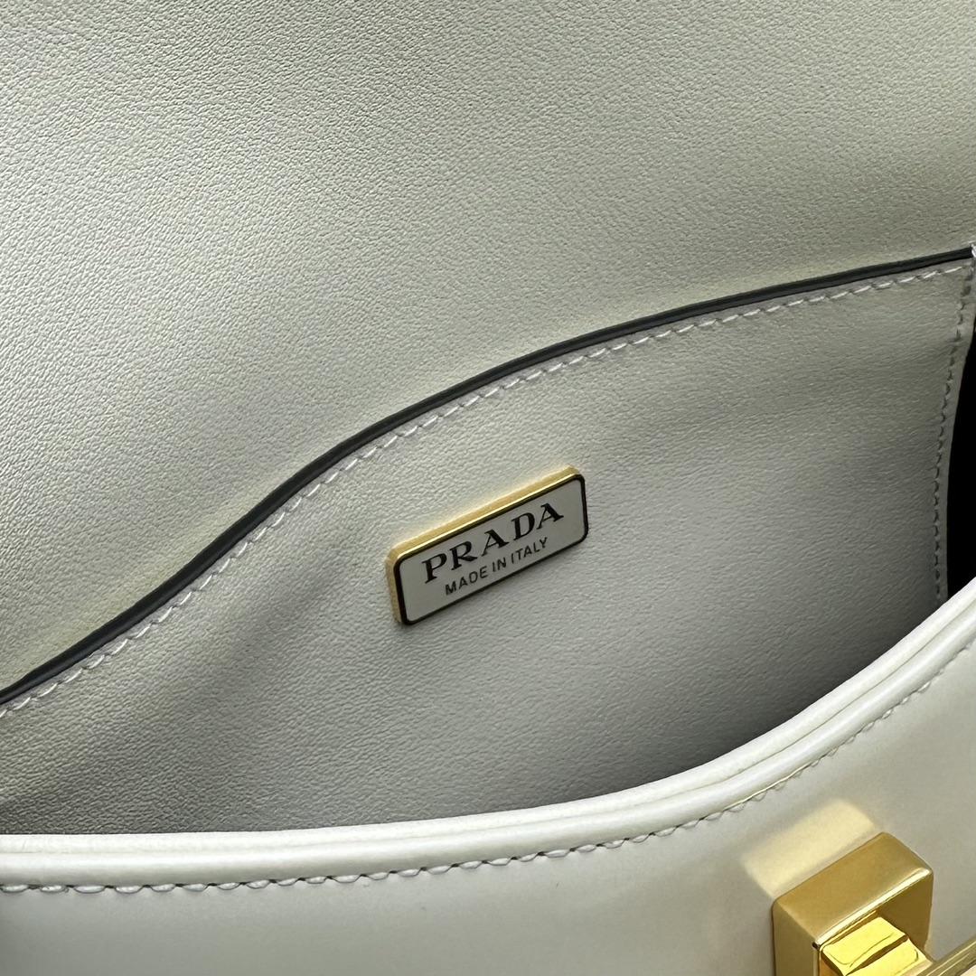 Prada Brushed Leather Shoulder Bag - EUR FASHION