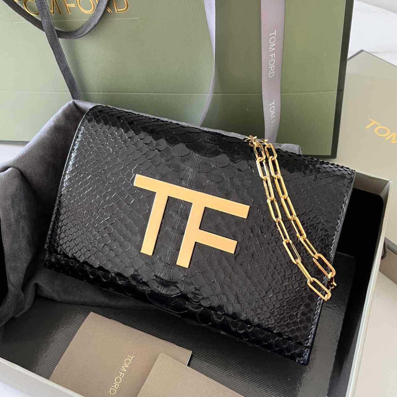 Tom Ford Leather TF Bag (21-13-6cm) - EUR FASHION