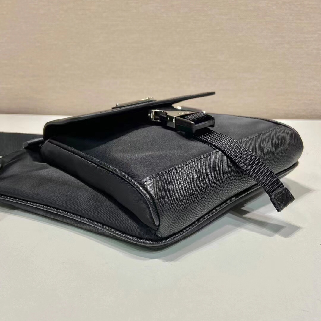 Prada Re-Nylon and Saffiano Leather Shoulder Bag - EUR FASHION