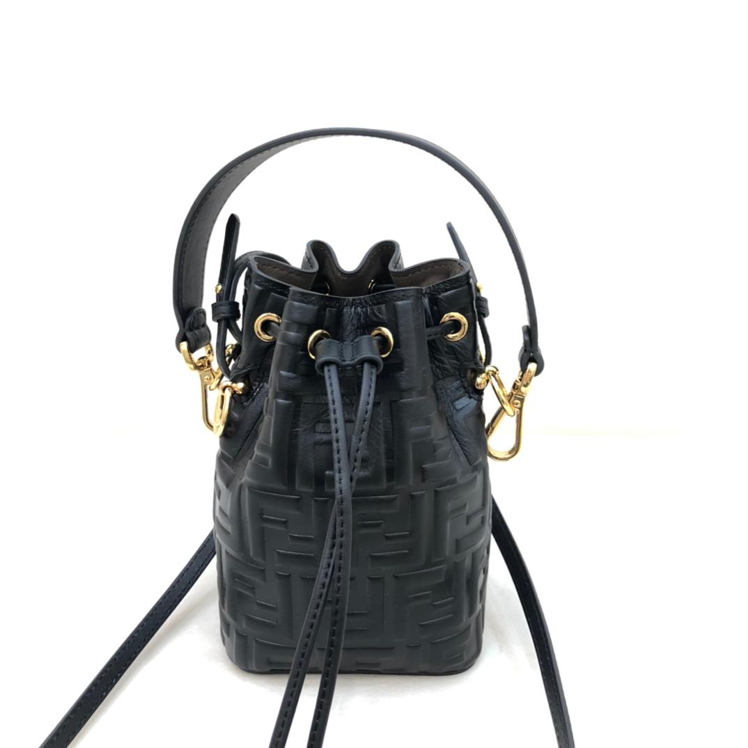 Fendi Tresor Black Leather Mini-bag - EUR FASHION