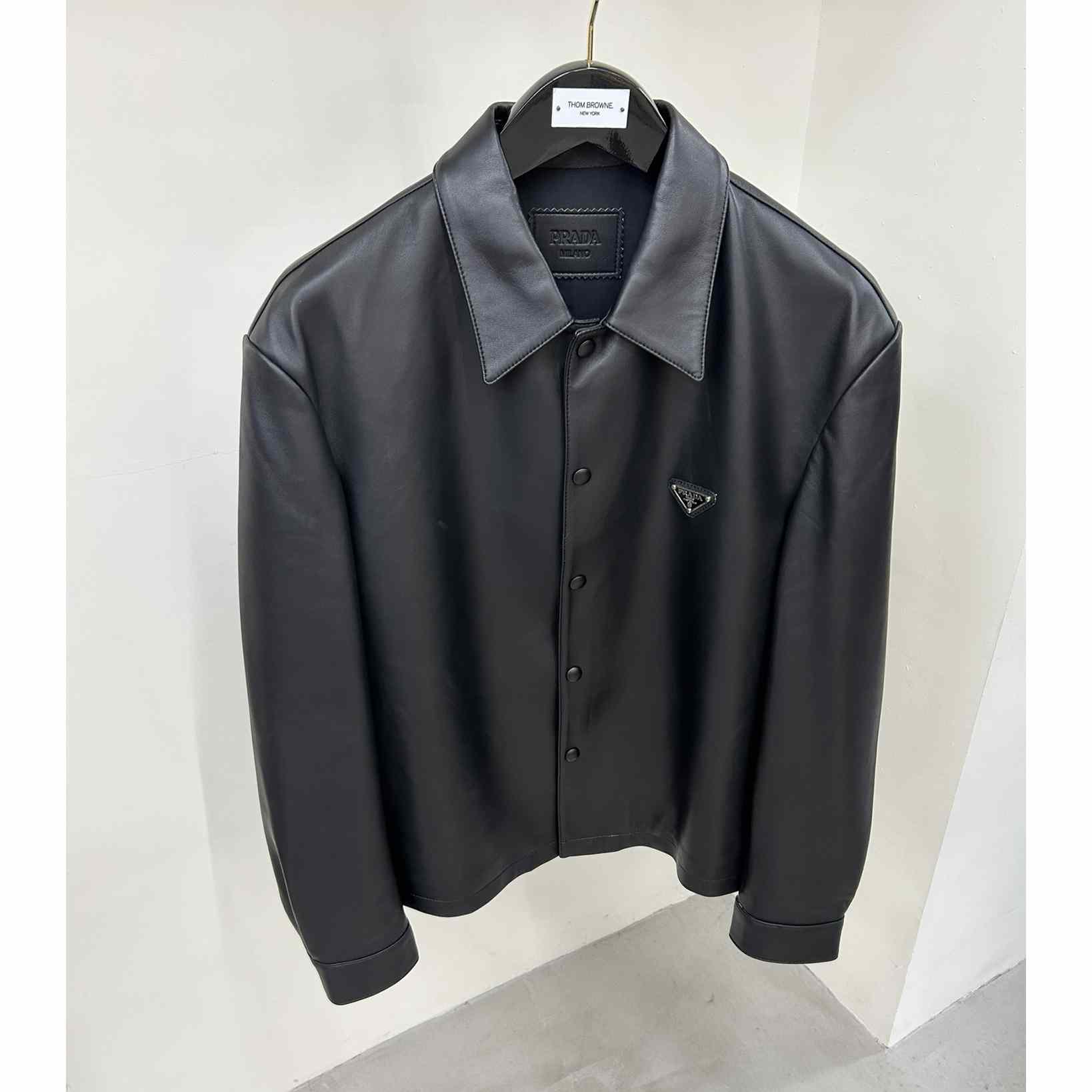 Prada Nappa Leather Shirt - EUR FASHION