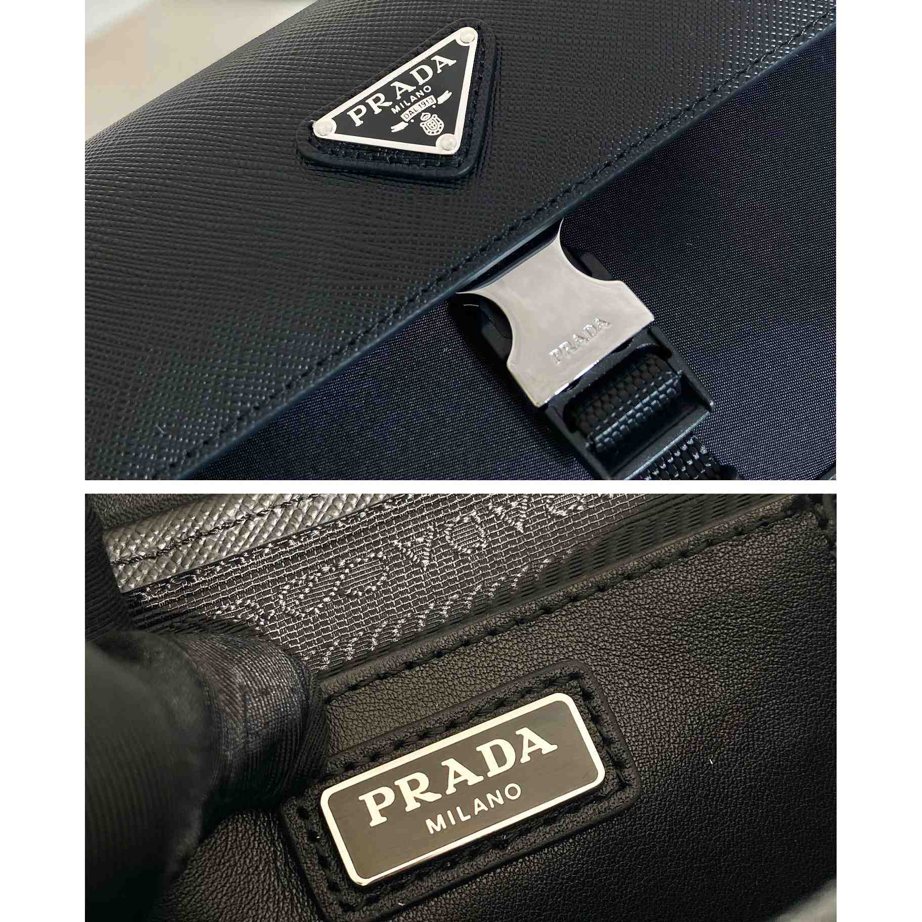 Prada Re-Nylon And Saffiano Shoulder Bag - EUR FASHION