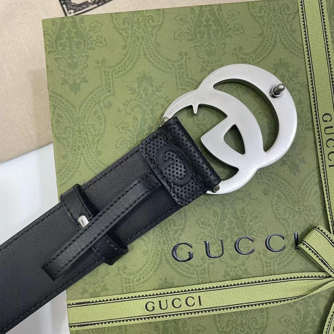 Gucci Leather Belt With Maxi GG - EUR FASHION