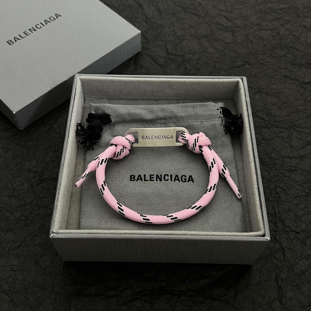 Balenciaga Plate Bracelet in Fluo Pink - EUR FASHION