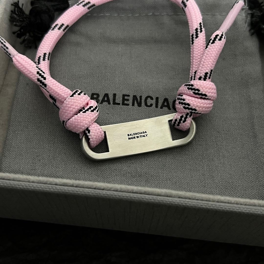 Balenciaga Plate Bracelet in Fluo Pink - EUR FASHION