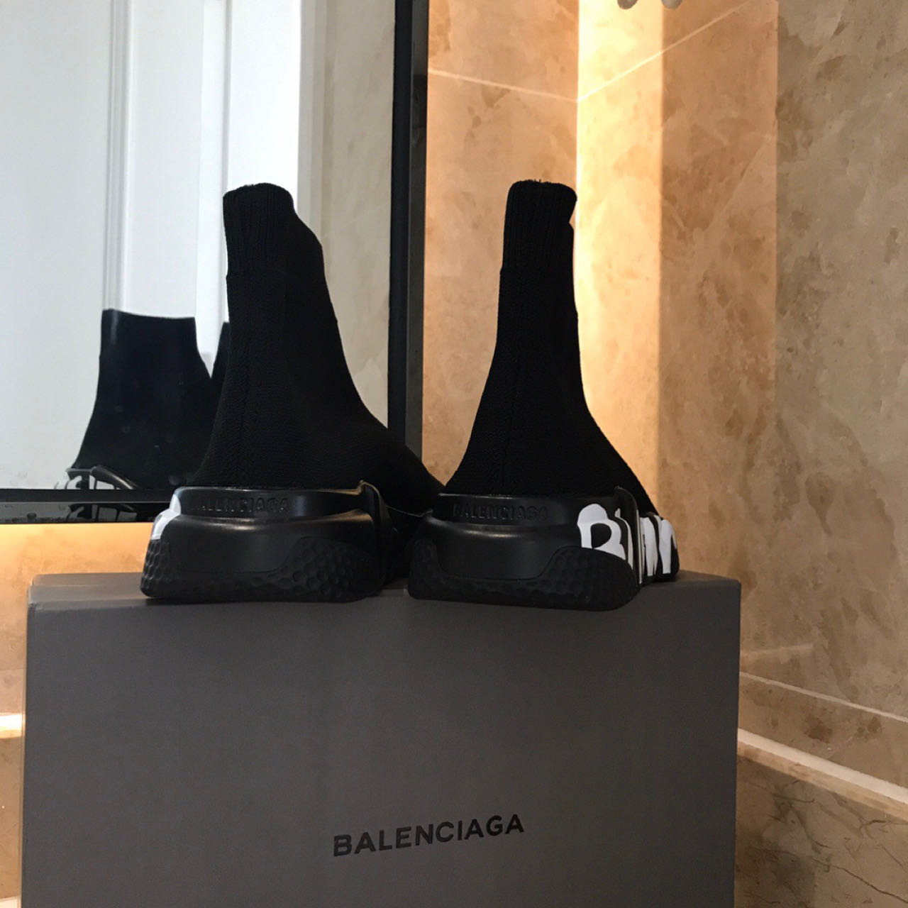 Balenciaga Speed Sneaker In Black  - EUR FASHION