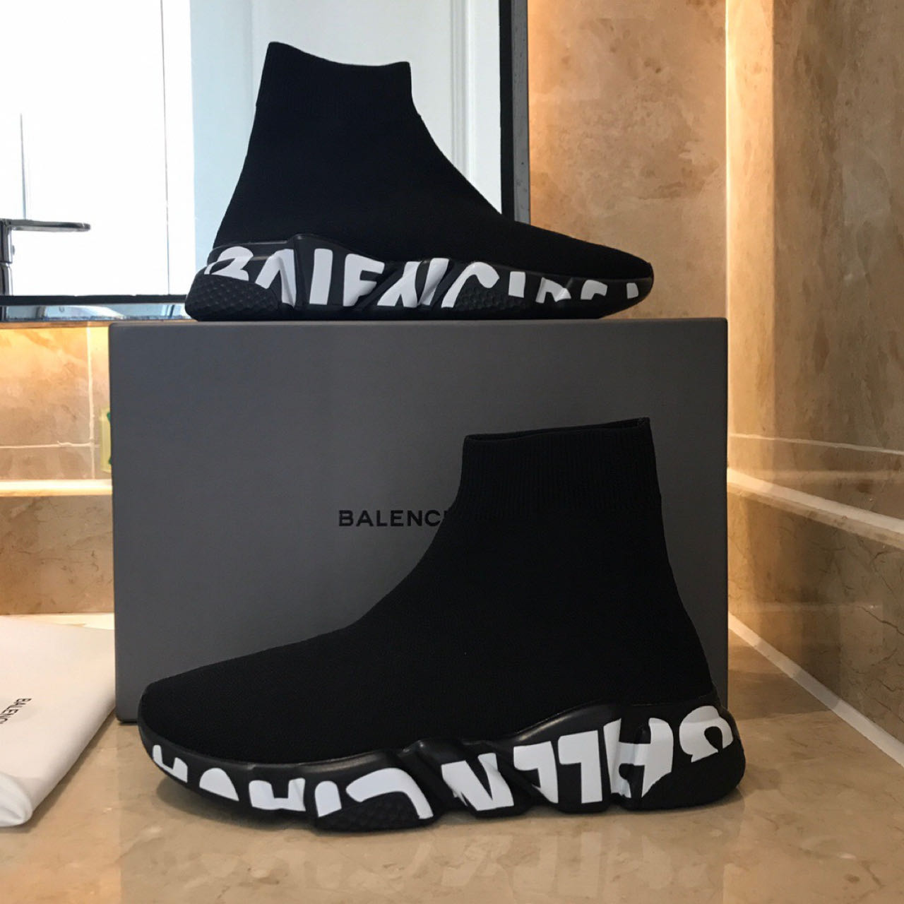 Balenciaga Speed Sneaker In Black  - EUR FASHION