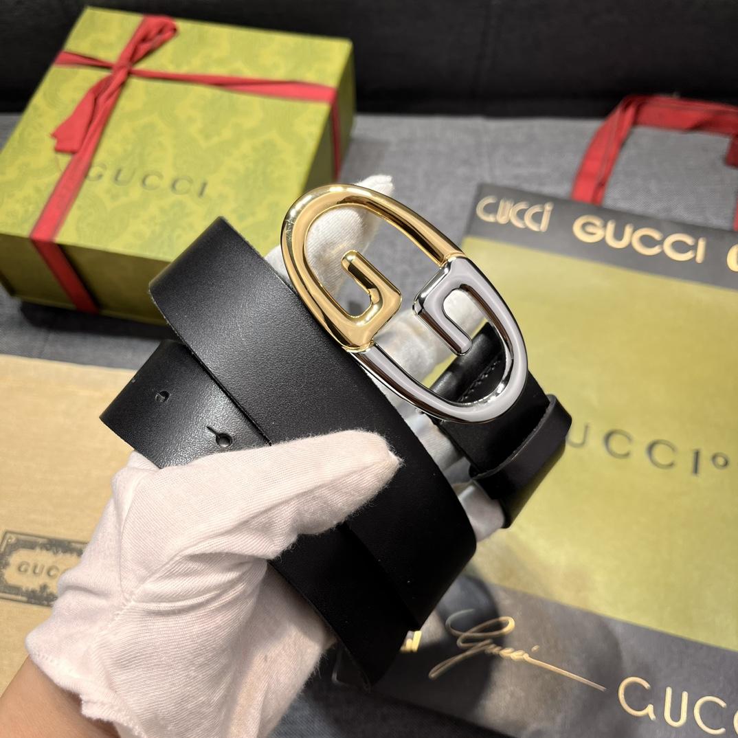 Gucci Belt With Two-toned Metal Buckle - EUR FASHION