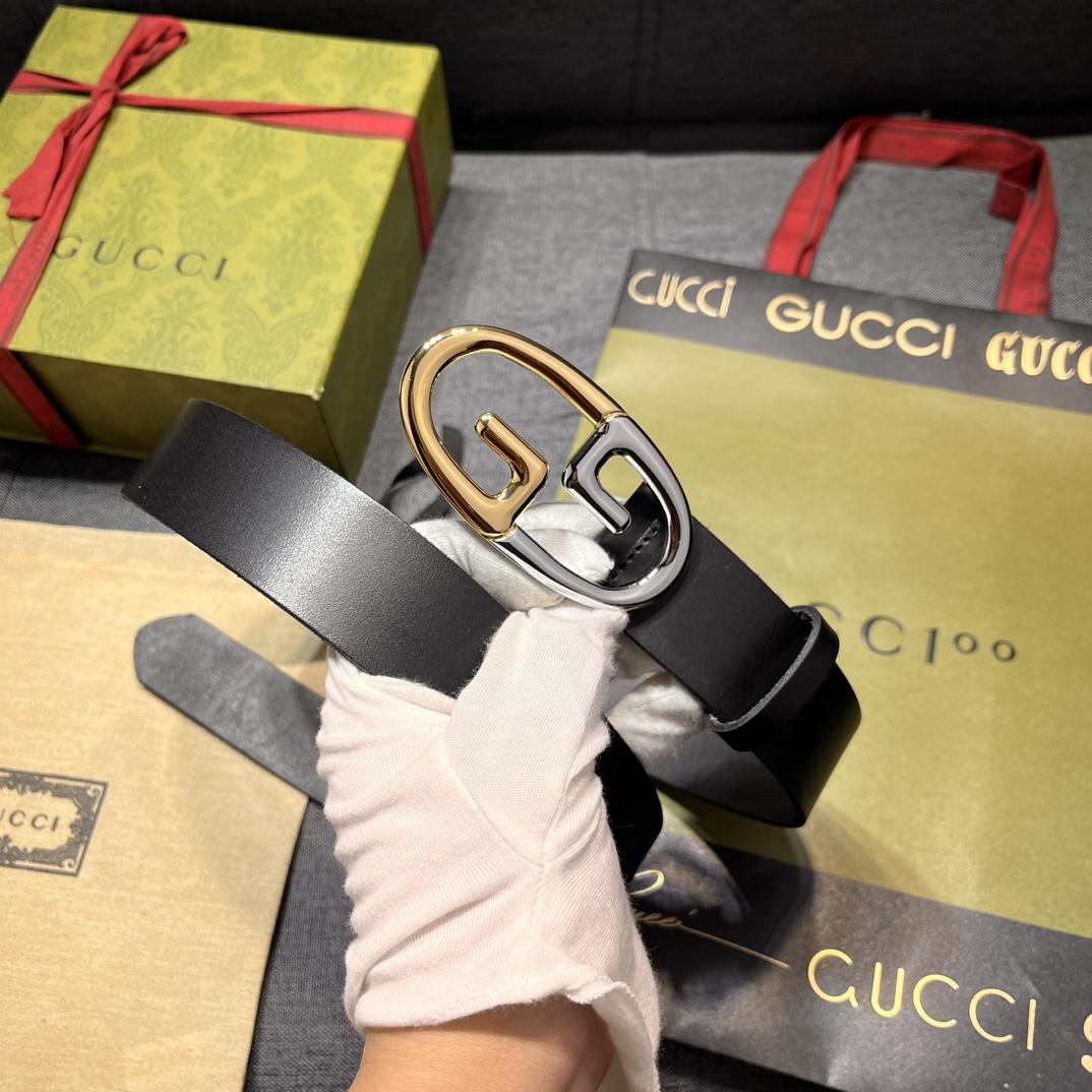 Gucci Belt With Two-toned Metal Buckle - EUR FASHION