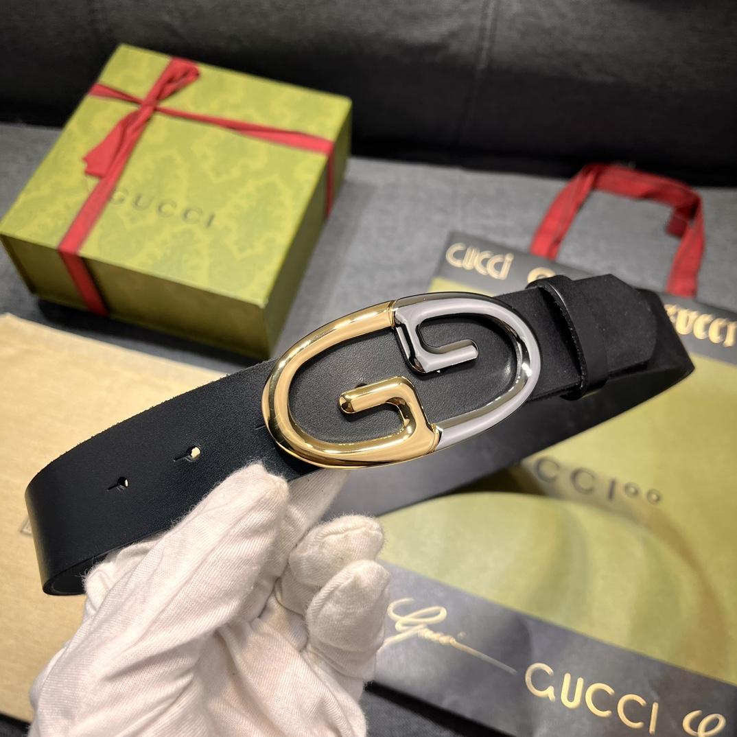 Gucci Belt With Two-toned Metal Buckle - EUR FASHION