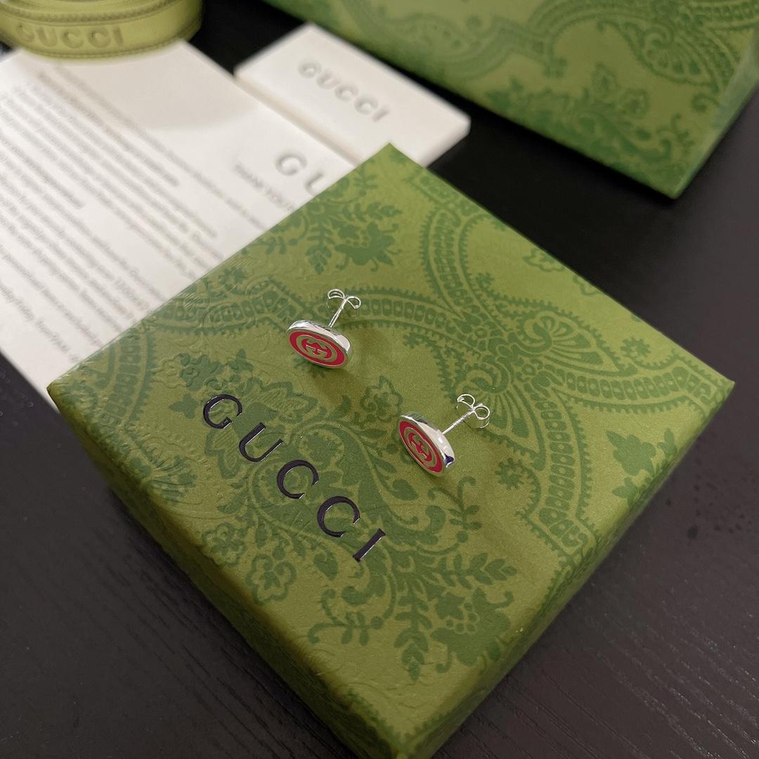 Gucci Interlocking G Enamel Earrings - EUR FASHION