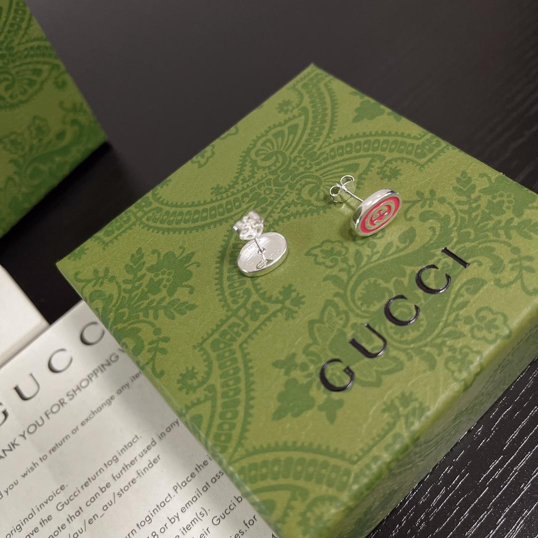 Gucci Interlocking G Enamel Earrings - EUR FASHION