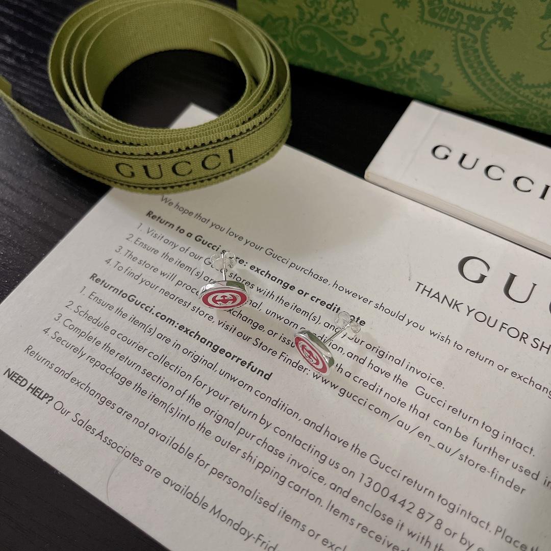 Gucci Interlocking G Enamel Earrings - EUR FASHION