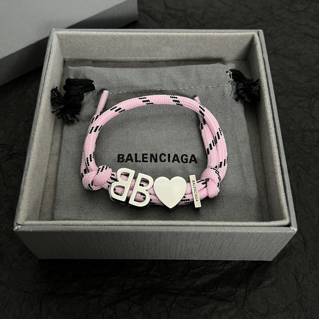 Balenciaga I <3 BB Bracelet In Pink - EUR FASHION