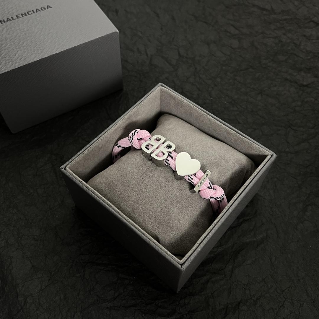 Balenciaga I <3 BB Bracelet In Pink - EUR FASHION