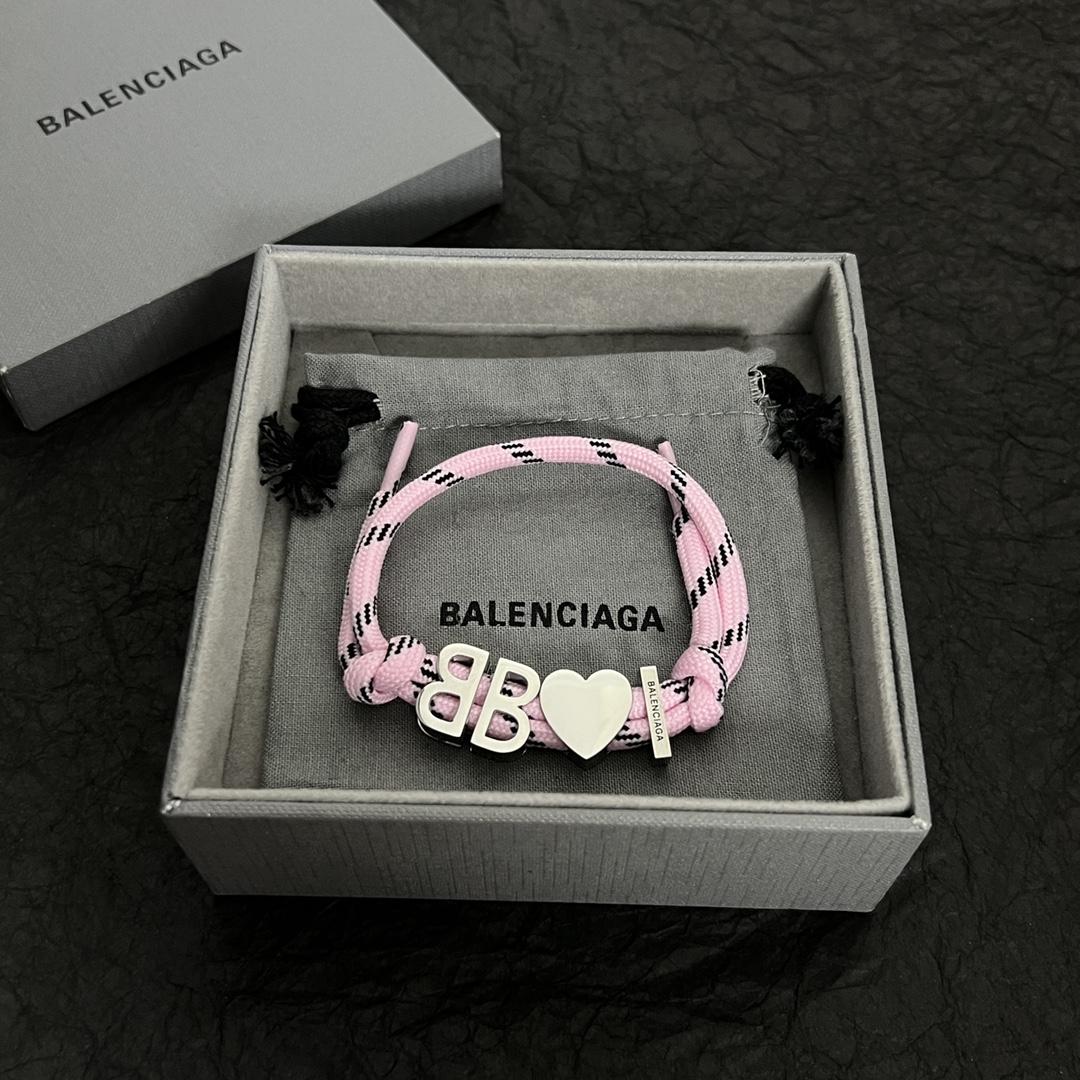 Balenciaga I <3 BB Bracelet In Pink - EUR FASHION