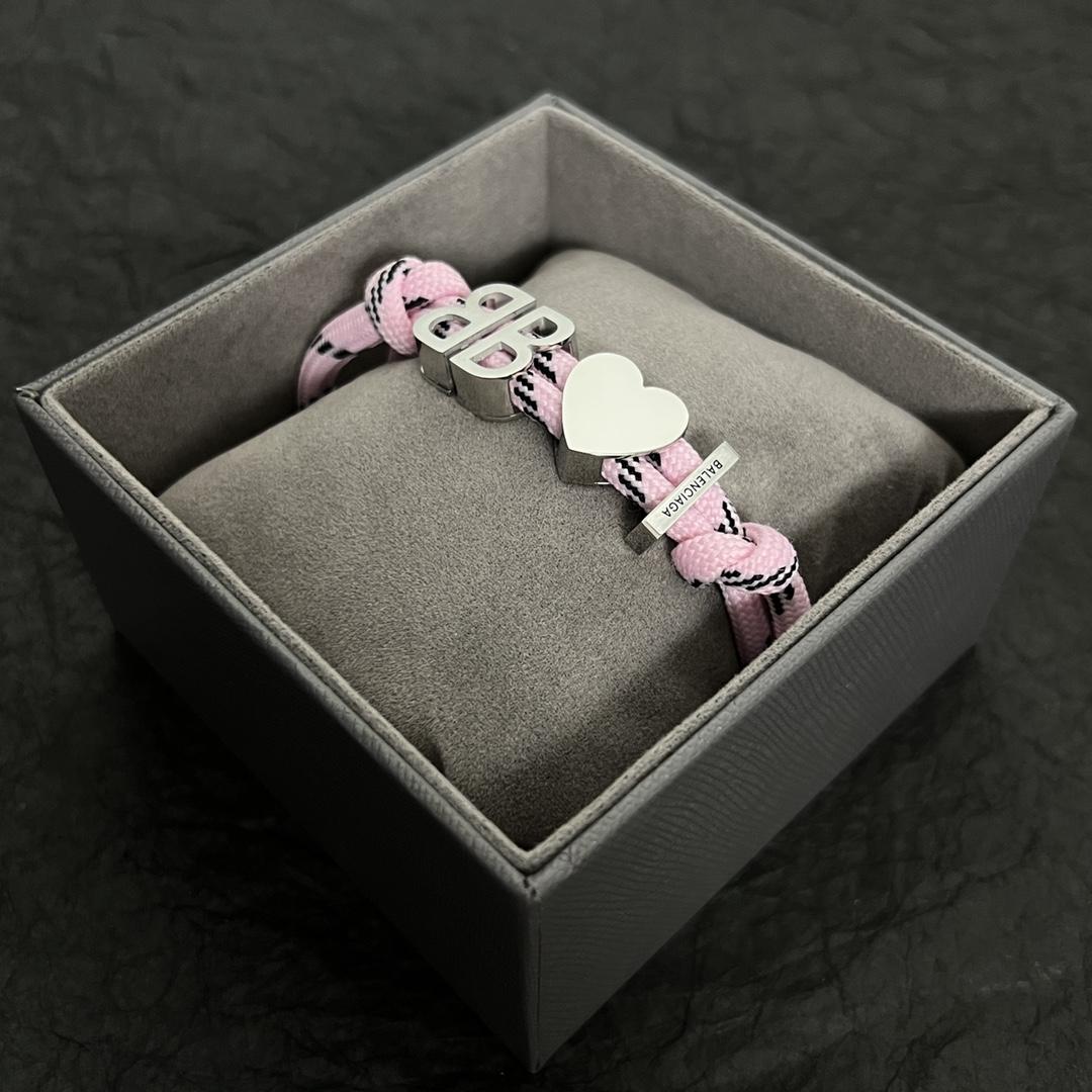 Balenciaga I <3 BB Bracelet In Pink - EUR FASHION