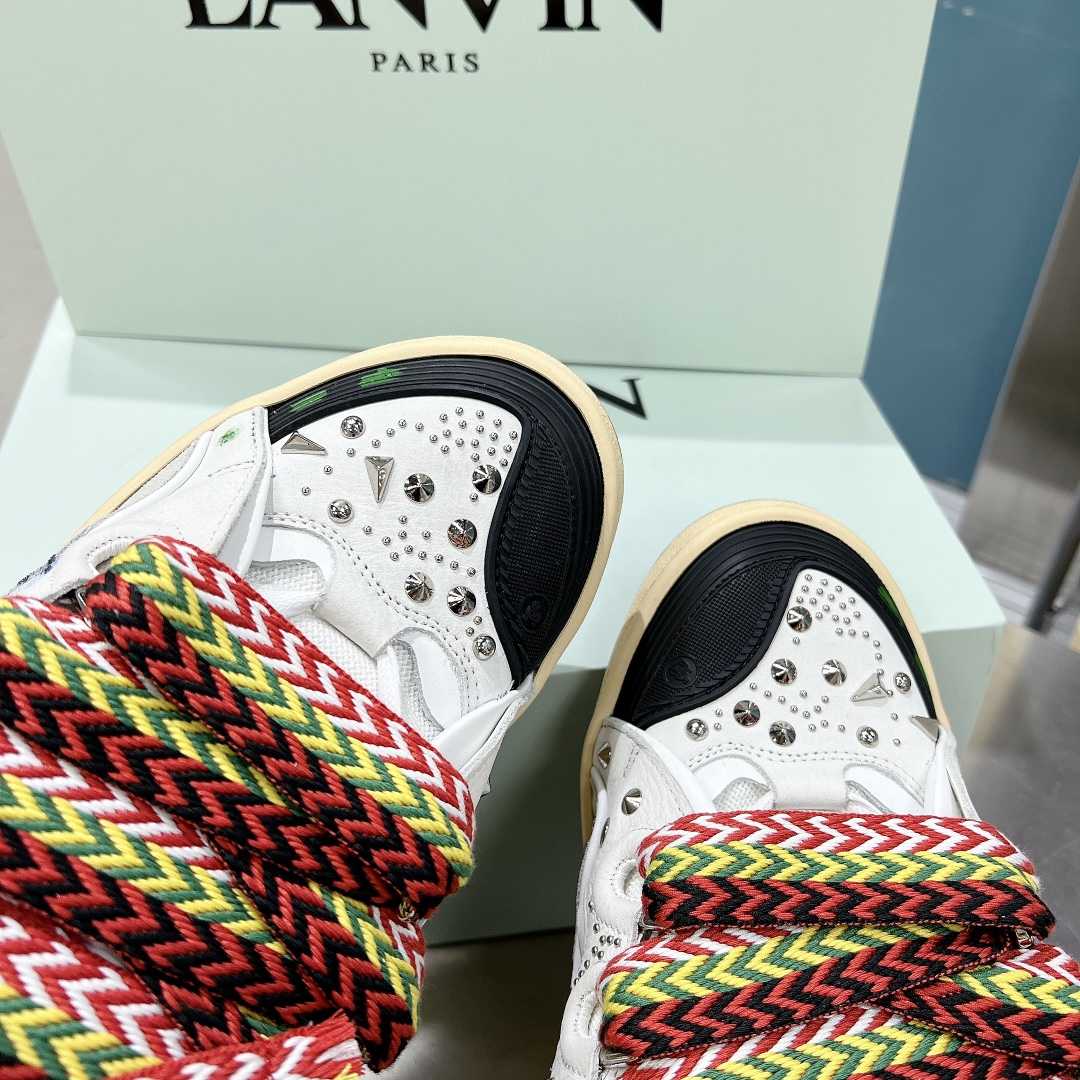 Lanvin Curb Lace Up Sneakers - EUR FASHION