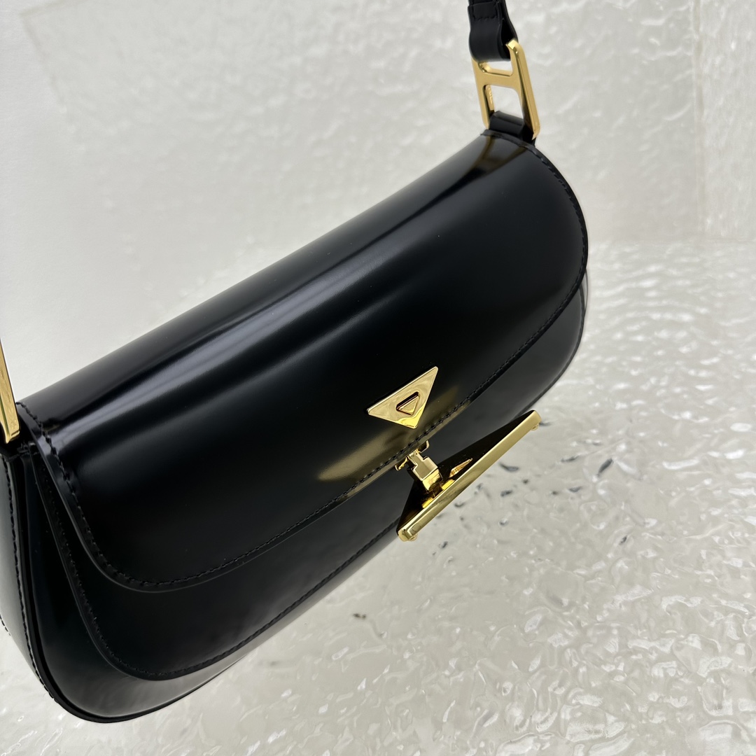 Prada Brushed Leather Shoulder Bag - EUR FASHION