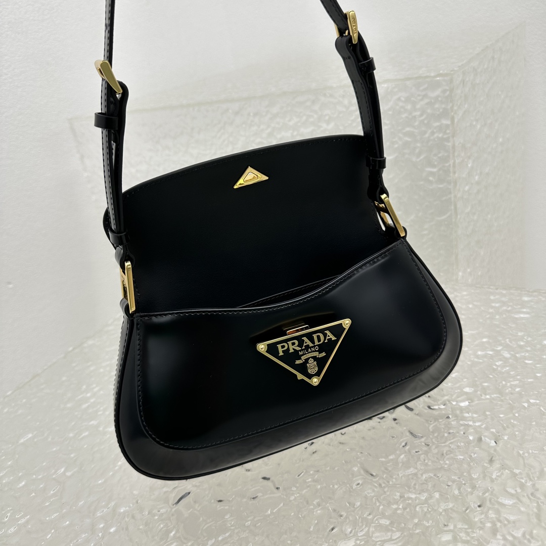 Prada Brushed Leather Shoulder Bag - EUR FASHION