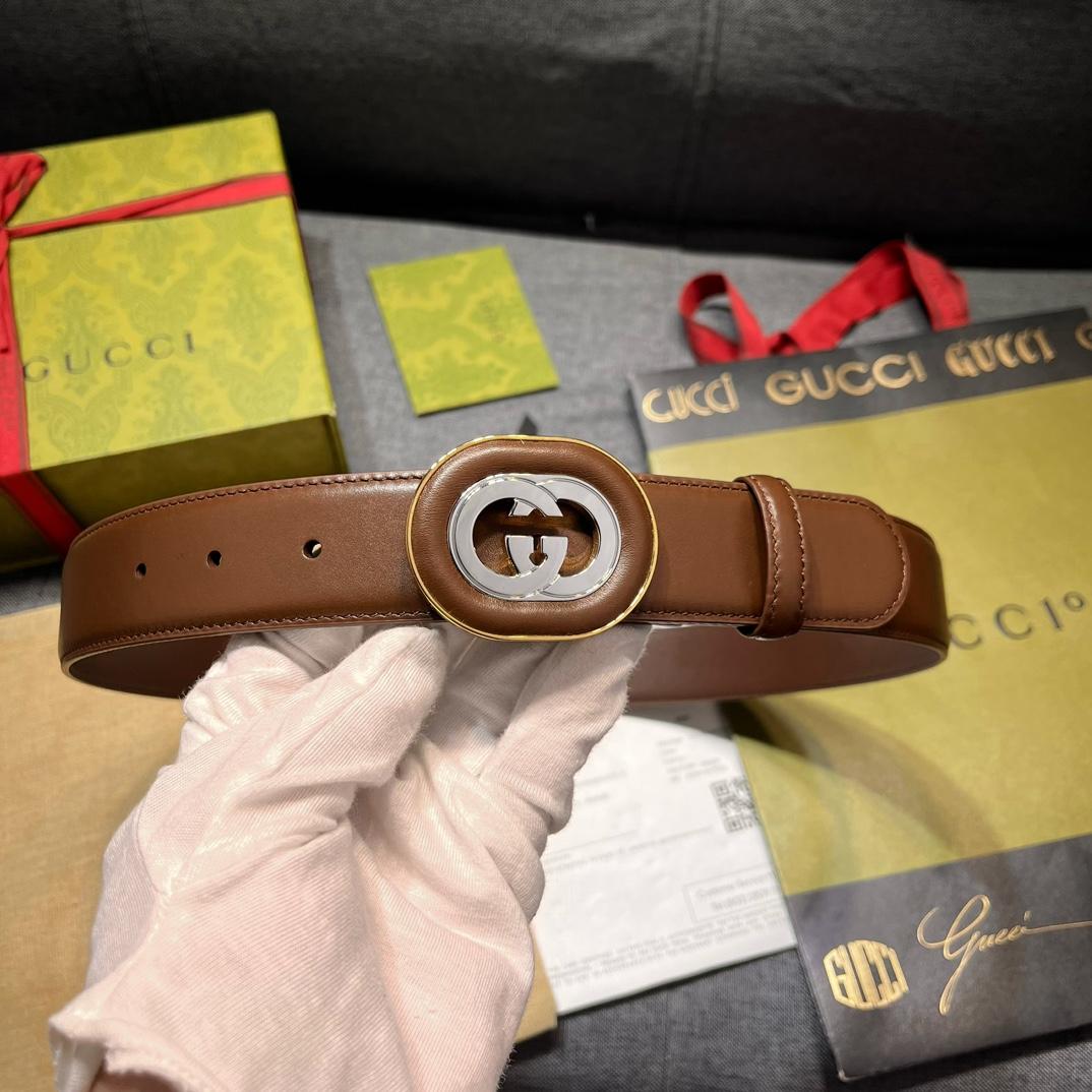 Gucci Belt With Interlocking G Buckle - EUR FASHION