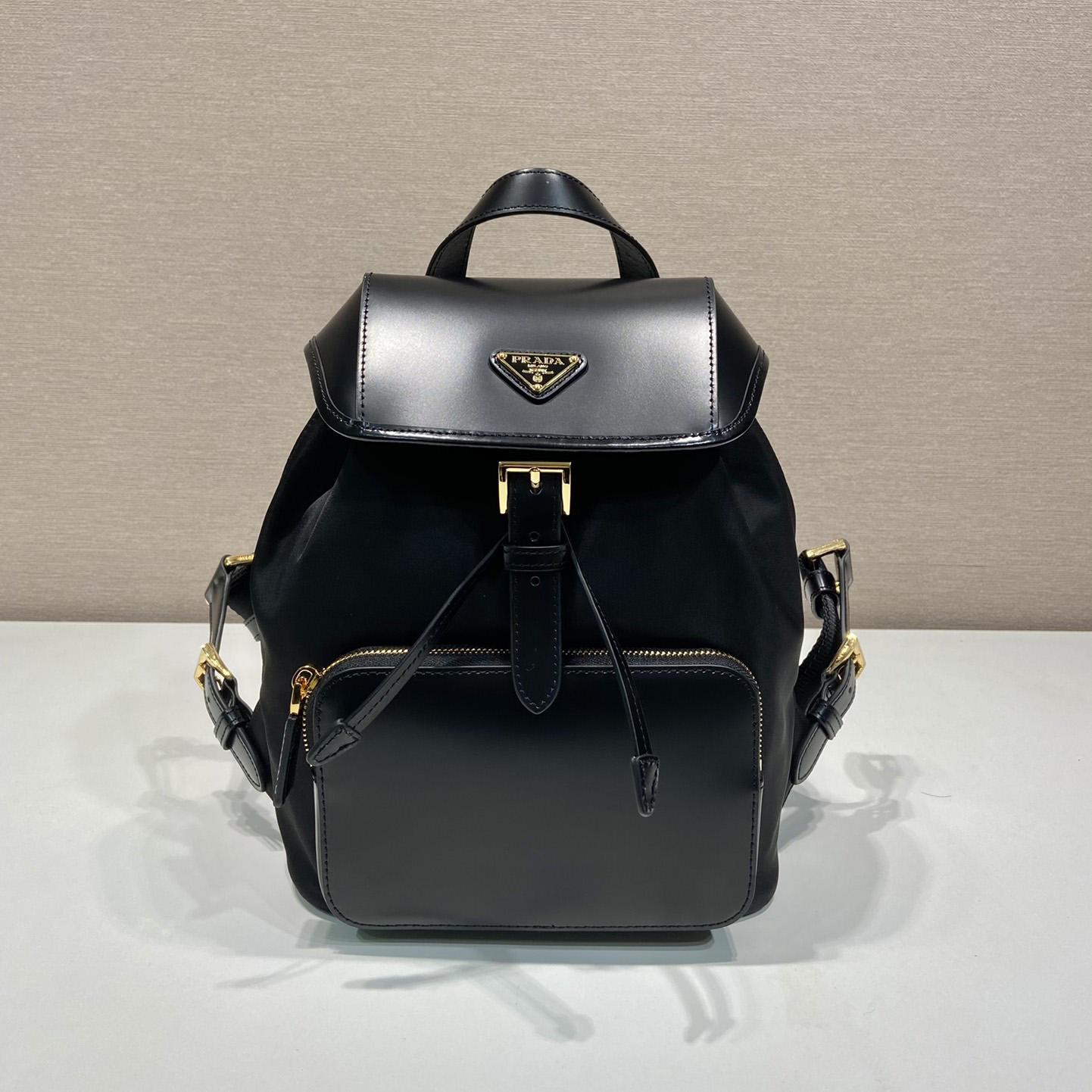 Prada Re-Nylon And Brushed Leather Backpack - EUR FASHION