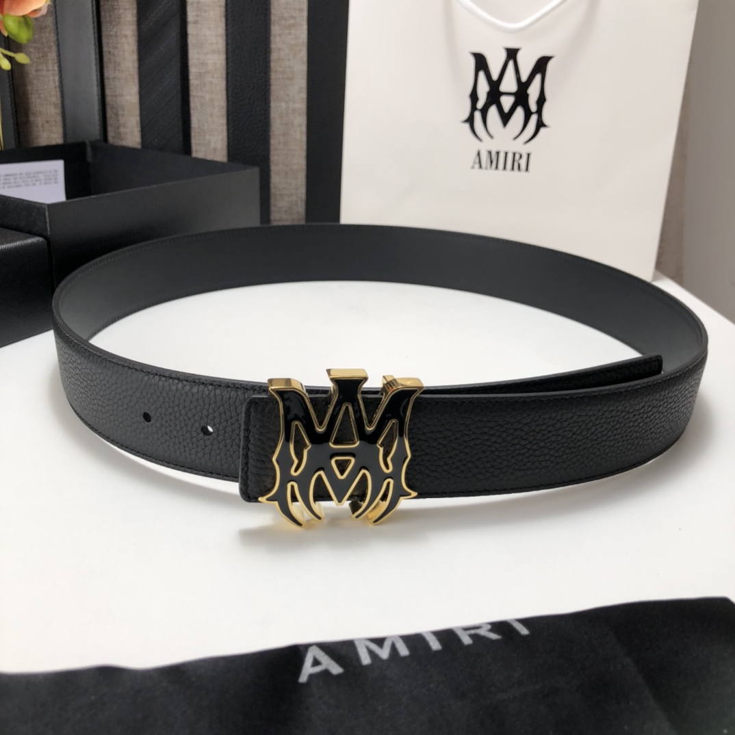 Amiri Ma Leather Belt - EUR FASHION