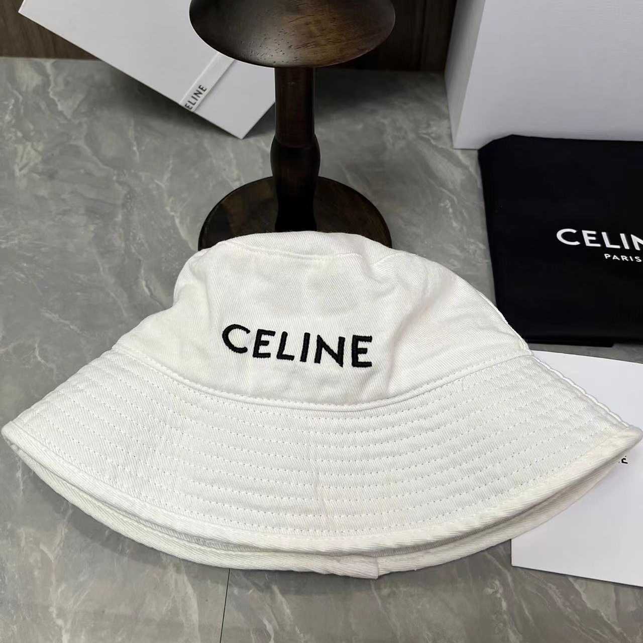 Celine Cotton Bucket Hat - EUR FASHION