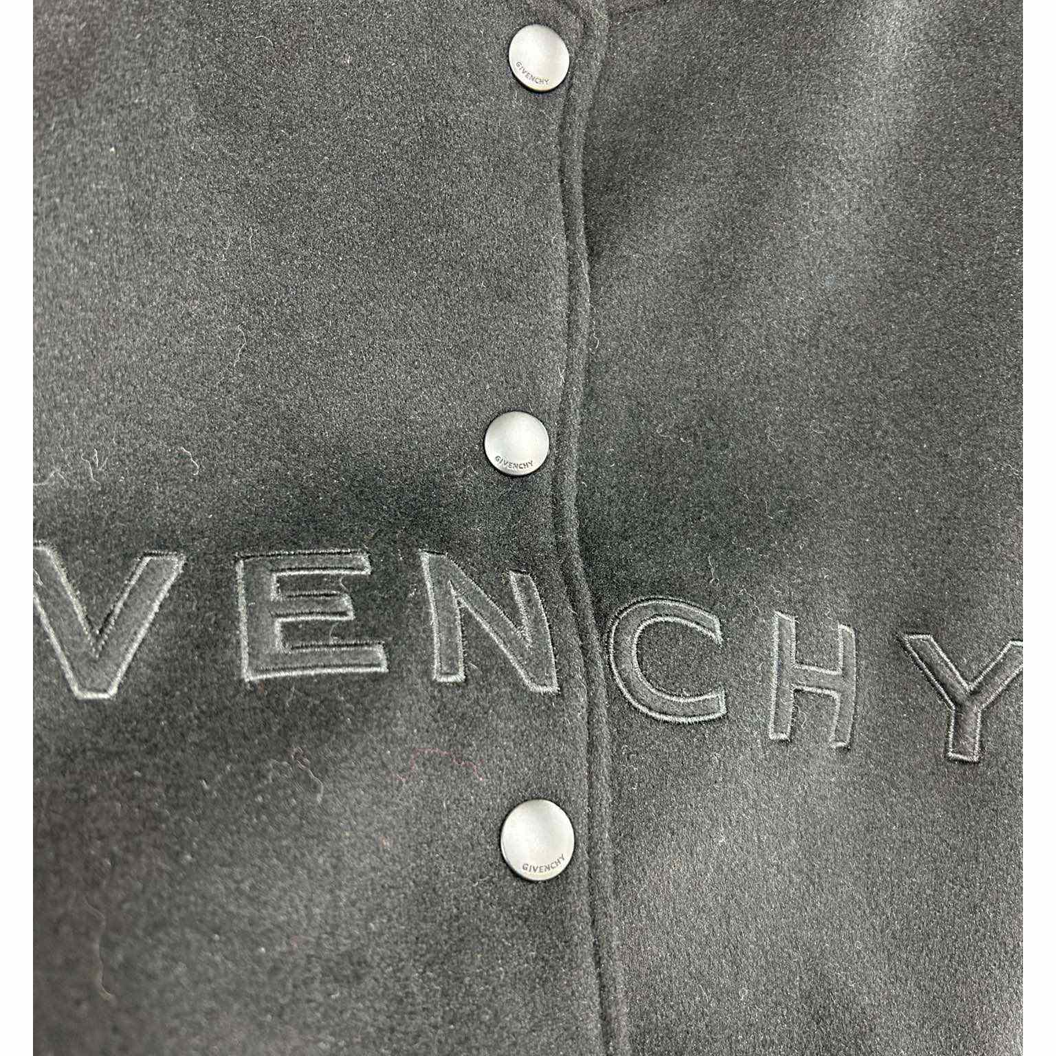 Givenchy Black Cropped Varsity Jacket - EUR FASHION