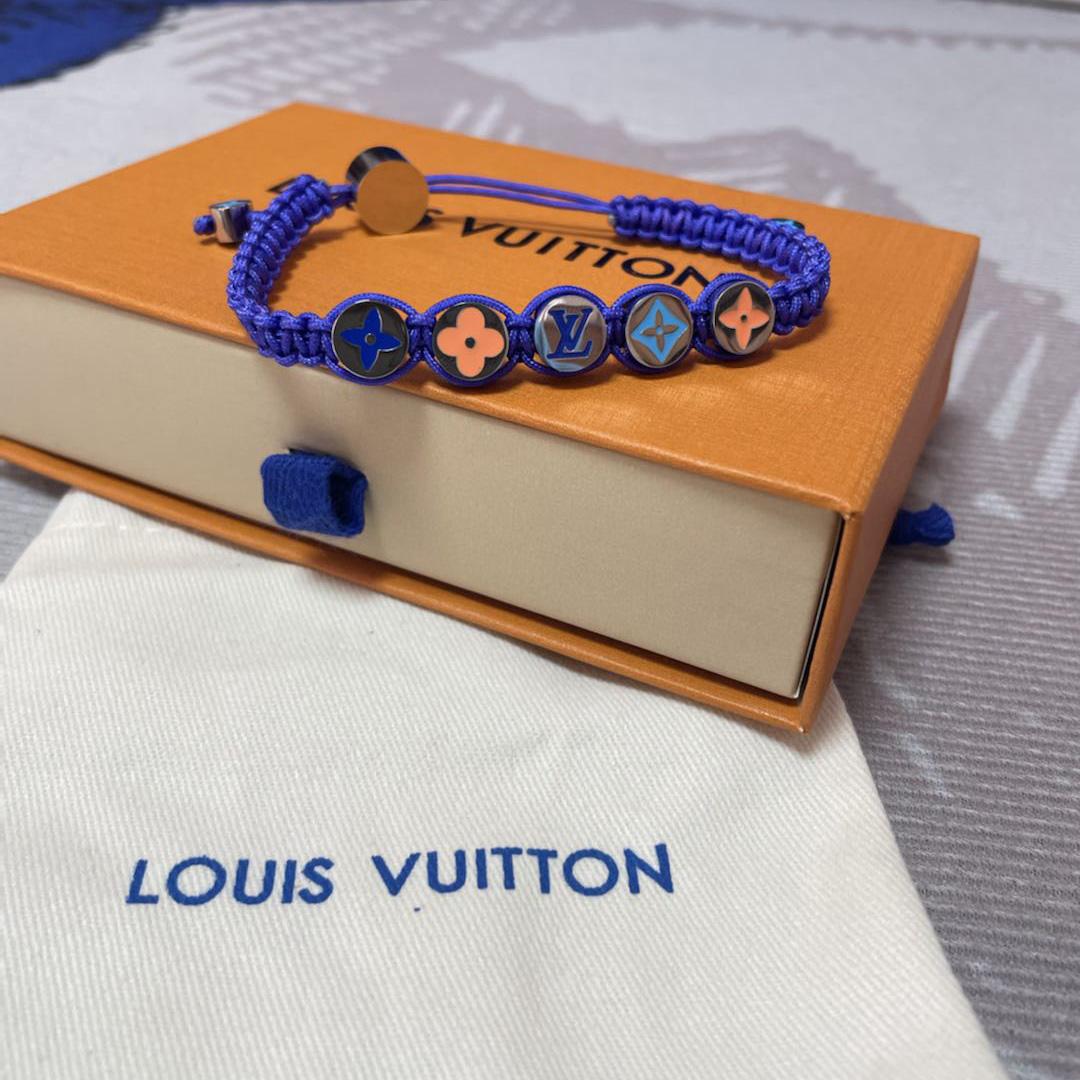 Louis Vuitton Monogram Colors Braided Bracelet   M1002A - EUR FASHION